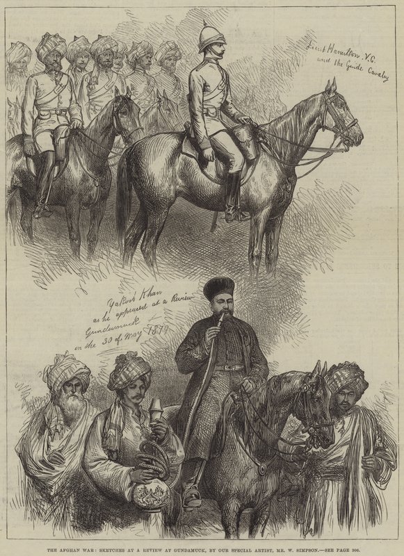 A Guerra do Afeganistão, esboços em uma revisão no Gundamuck de William Crimea Simpson