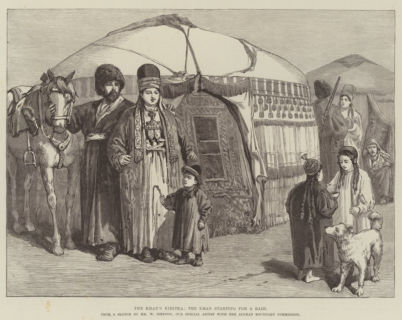 Kibitka do Khan, o Khan começando por um Raid de William Crimea Simpson