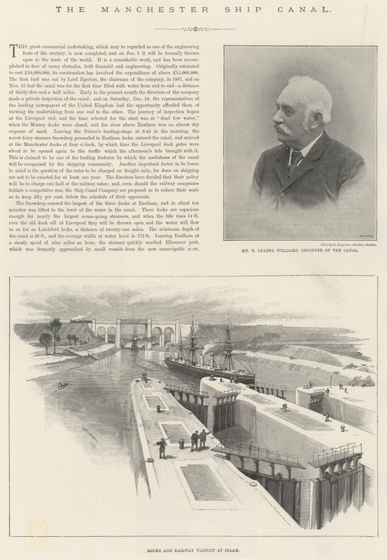 O canal do navio de Manchester de William Crimea Simpson