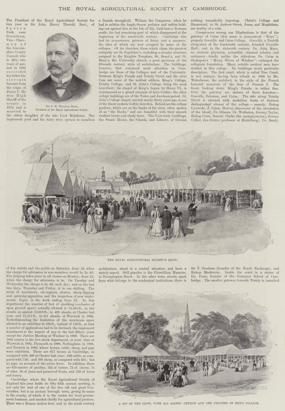 A Royal Agricultural Society, em Cambridge de William Crimea Simpson