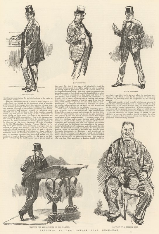 Esboços no London Coal Exchange de William Douglas Almond