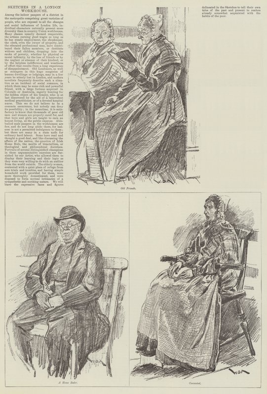 Esboços em um Workhouse de Londres de William Douglas Almond