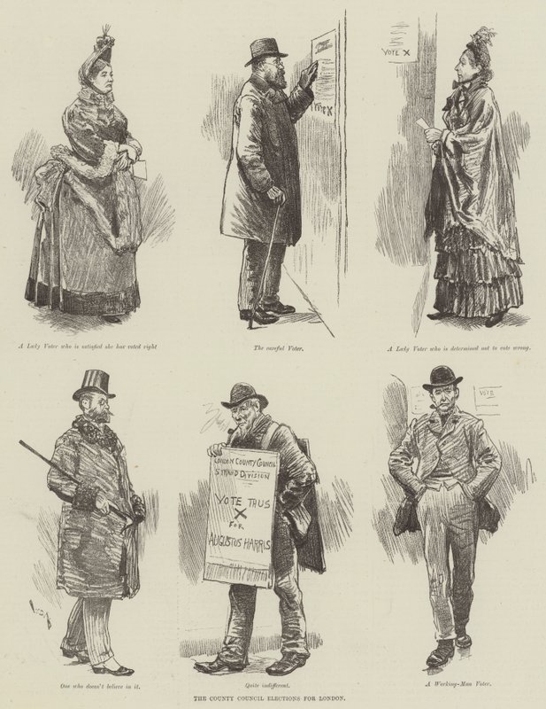 As eleições do conselho do condado para Londres de William Douglas Almond