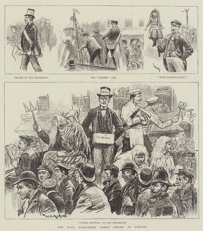 A Grande Greve dos Trabalhadores dos Doca em Londres de William Douglas Almond