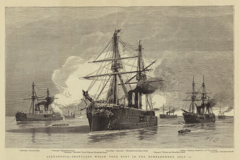 Alexandria, Ironclads, que participou do bombardeio, 11 de julho de William Edward Atkins
