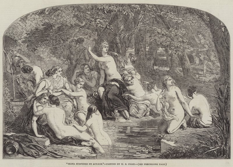 Diana surpreendida por Actaeon de William Edward Frost