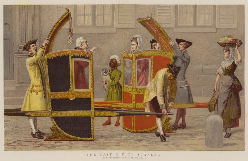O último bocado do escândalo (chromolitho) de William Frederick Yeames
