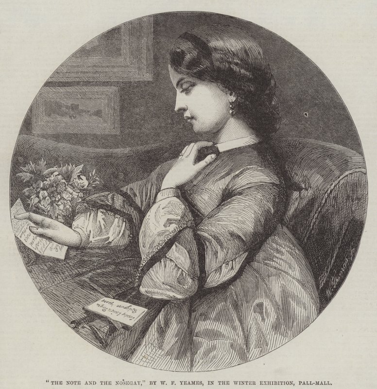 A nota e o Nosegay de William Frederick Yeames