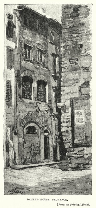 Dantes House, Florença de William Henry James after Boot