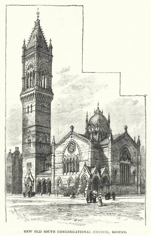 Nova Igreja Congregacional do Sul Velha, Boston de William Henry James after Boot