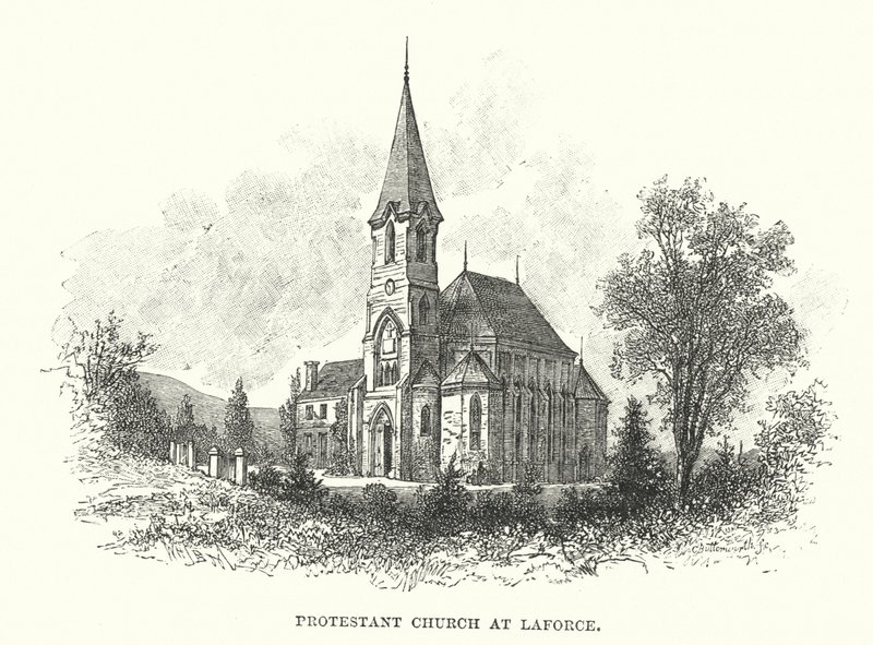 Igreja Protestante em Laforce de William Henry James after Boot