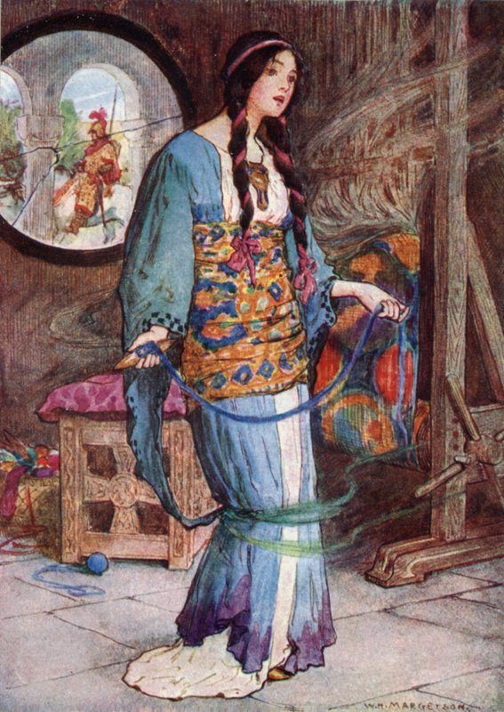 A senhora de shalott de after William Henry Margetson