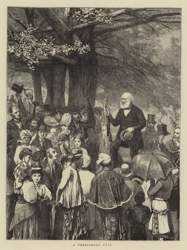 Uma festa de estrangeiros de William III Bromley