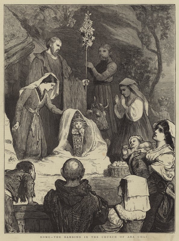 Roma, o Bambino na Igreja de Ara Coeli de William III Bromley
