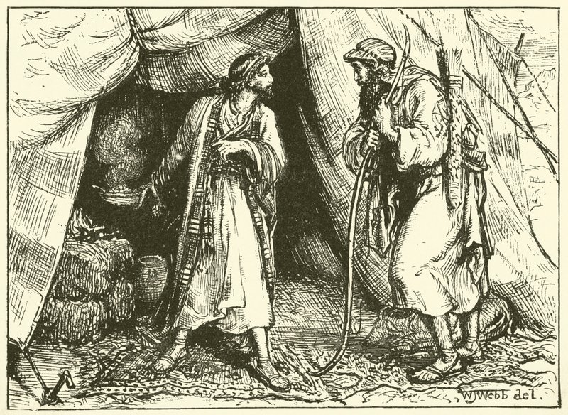 Esaú vendendo seu direito de primogenitura de William J. Webbe or Webb