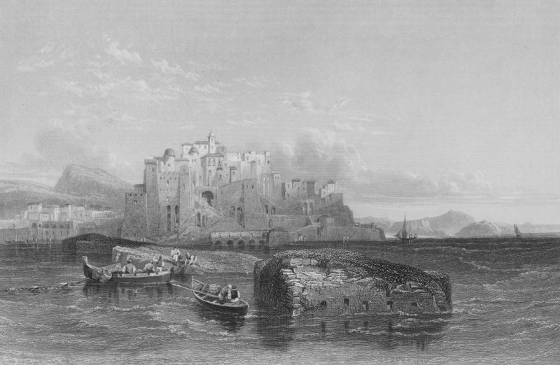 Pozzuolo, o antigo Puteoli, o local de desembarque de São Paulo de William Leighton Leitch