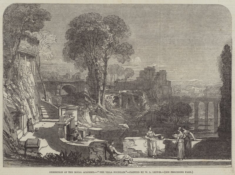 The Villa Fountain de William Leighton Leitch