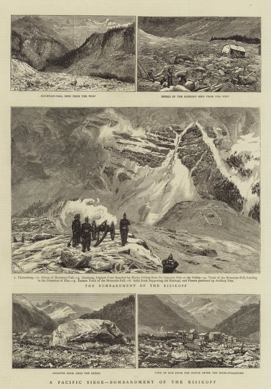 Um cerco do Pacífico, bombardeio do Risikopf de William Lionel Wyllie