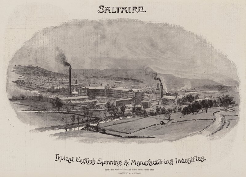 Anúncio, Saltaire de William Lionel Wyllie