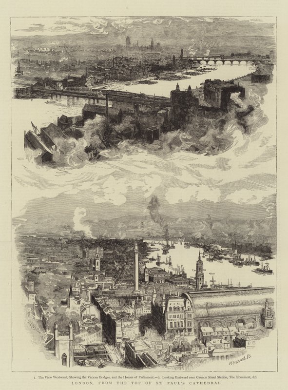 Londres, do topo da Catedral de São Paulo de William Lionel Wyllie