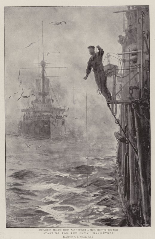 Começando pelas manobras navais de William Lionel Wyllie