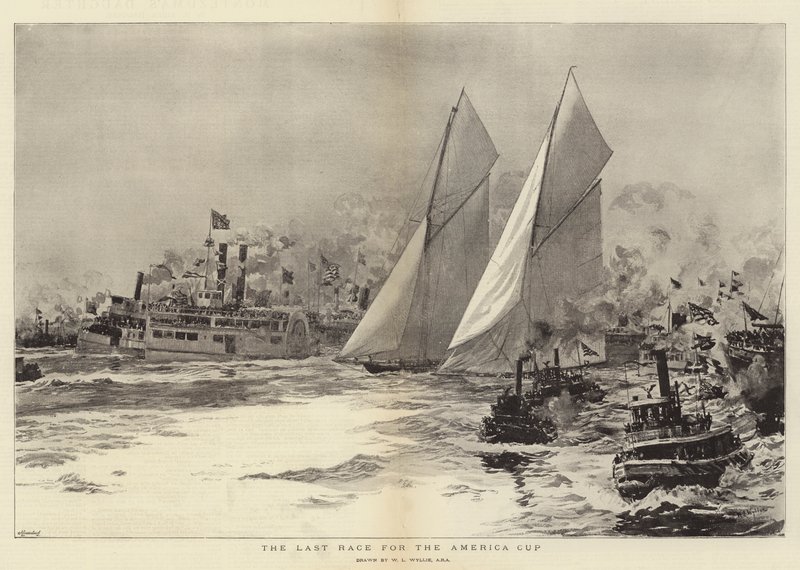 A última corrida pela America Cup de William Lionel Wyllie