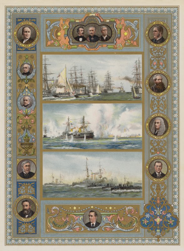O Jubileu da Rainha (cromolito) de William Lionel Wyllie