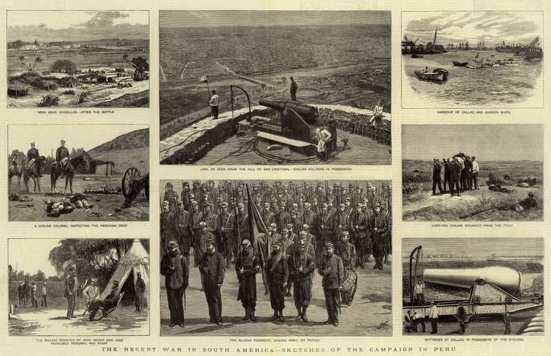 A Guerra Recente na América do Sul, Esboços da Campanha no Peru de William Lionel Wyllie