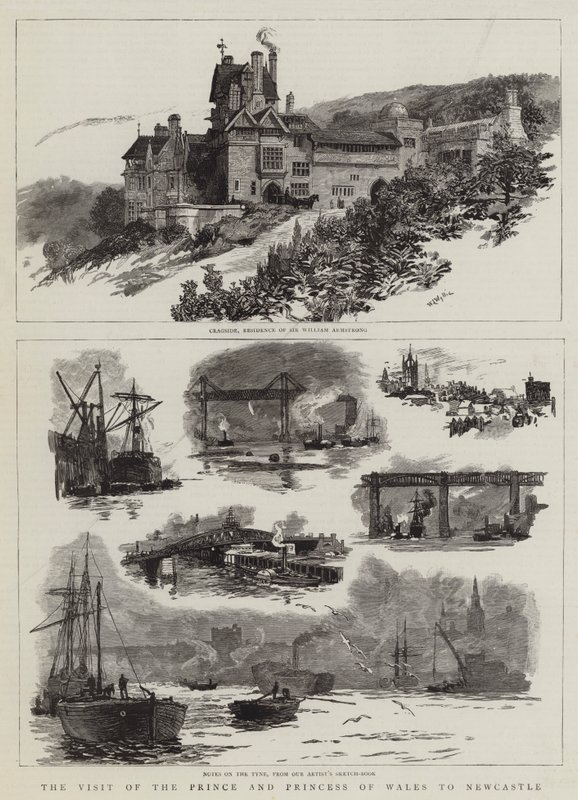 A visita do Príncipe e Princesa de Gales a Newcastle de William Lionel Wyllie