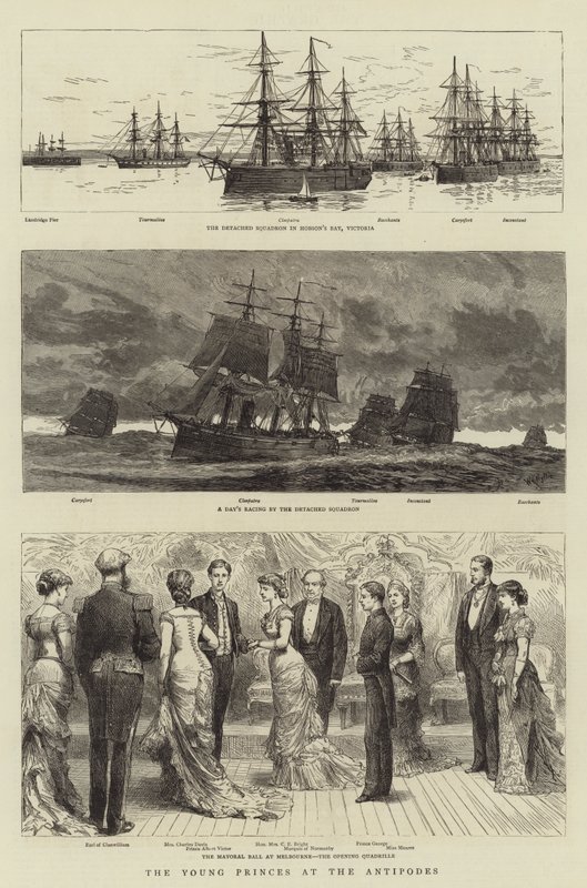 Os jovens príncipes nos antípodas de William Lionel Wyllie