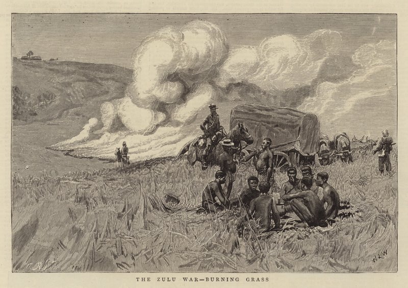 A Guerra Zulu, Gramado Ardente de William Lionel Wyllie