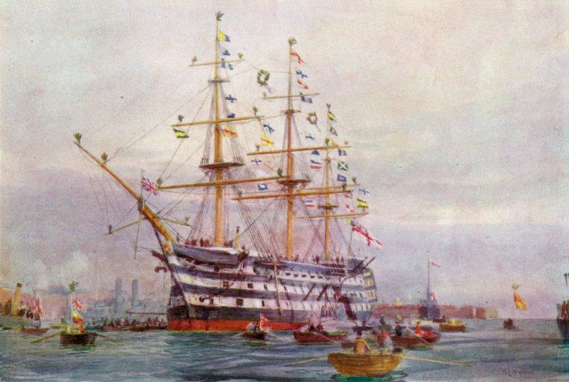 Um aniversário de Trafalgar de William Lionel Wyllie
