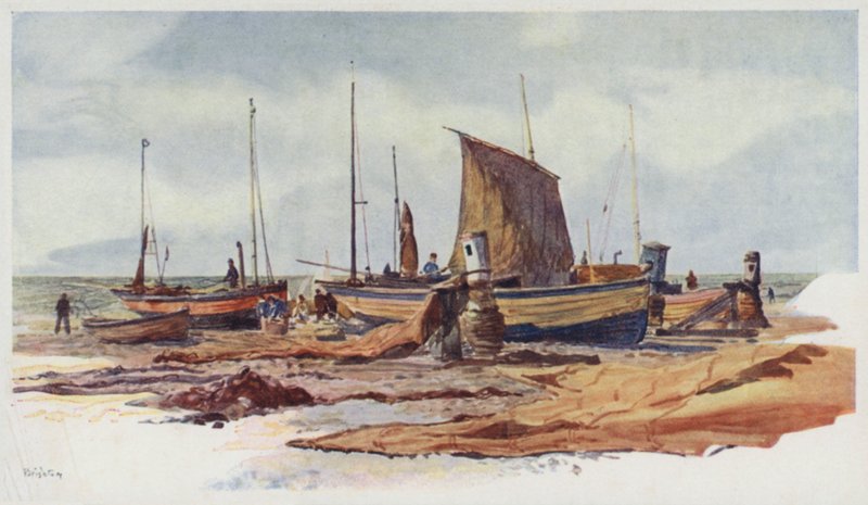 Barcos de praia de Brighton de William Lionel Wyllie
