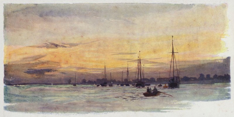 Burnham-on-Crouch, noite de William Lionel Wyllie