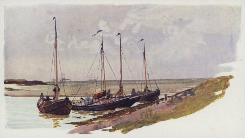Barcos de mexilhão holandês no rubor de William Lionel Wyllie