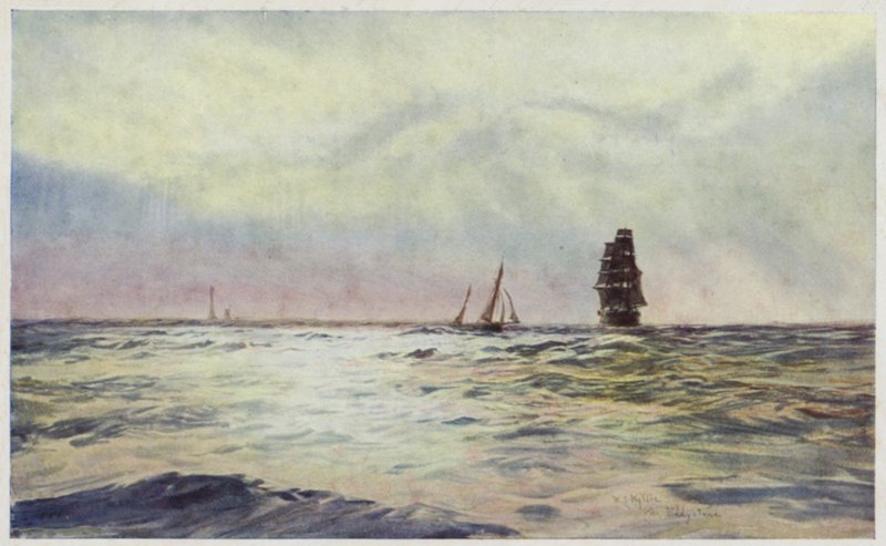 O farol de Eddystone de William Lionel Wyllie