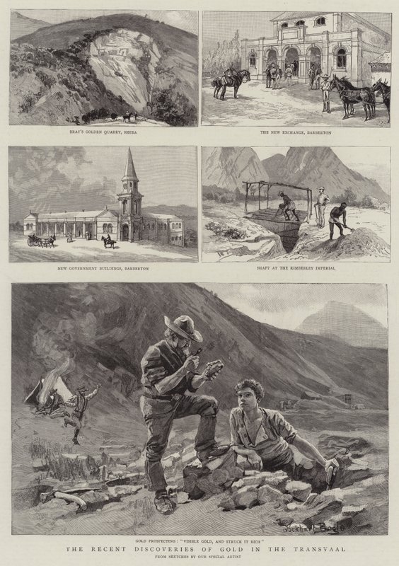 As recentes descobertas do ouro no Transvaal de William Lockhart Bogle
