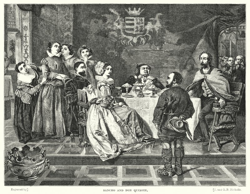 Sancho e Dom Quixote de William Powell after Frith
