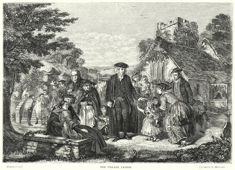 O Pastor da Aldeia de William Powell after Frith