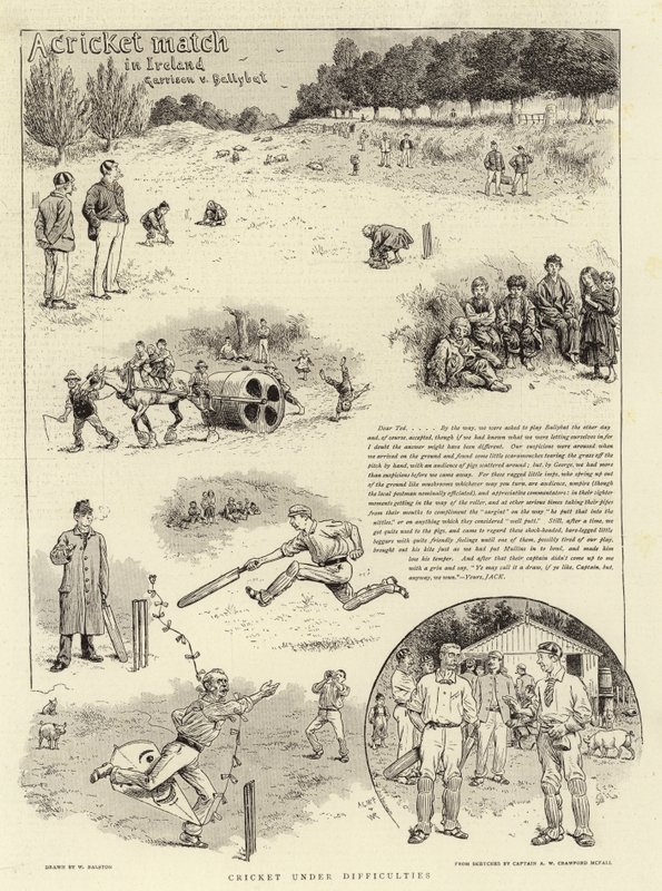 Um jogo de críquete na Irlanda de William Ralston