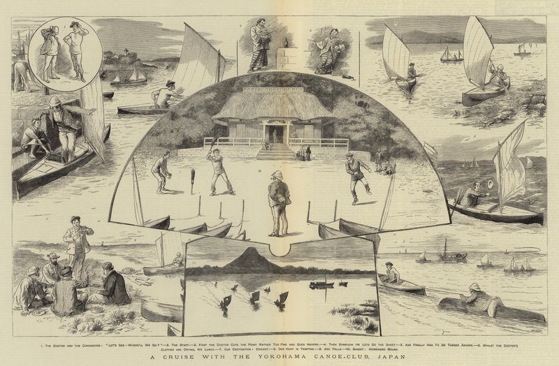 Um cruzeiro com o Yokohama Canoe-Club, Japão de William Ralston