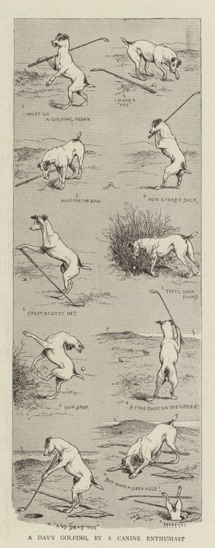 Um dia de golfe, por um entusiasta canino de William Ralston