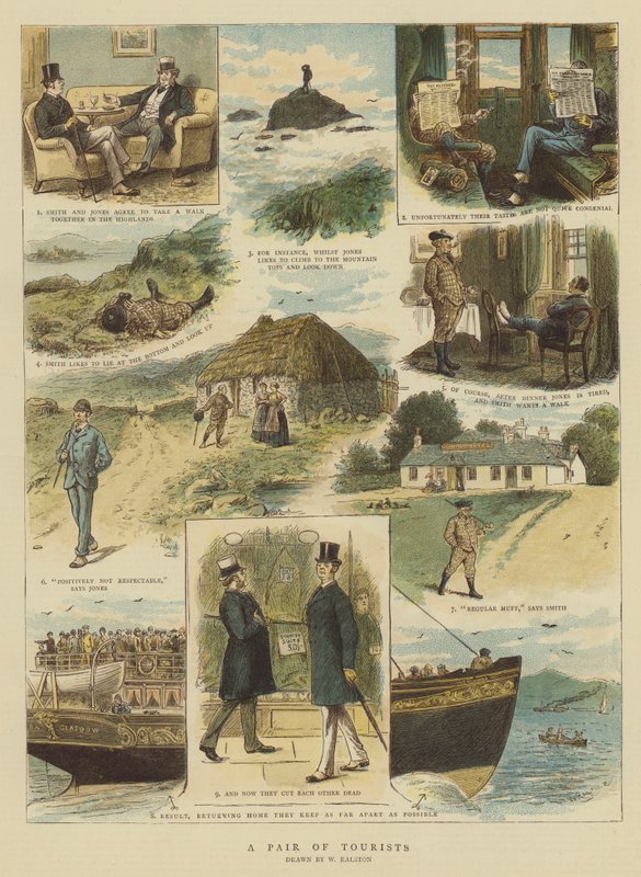 Um par de turistas (chromolitho) de William Ralston