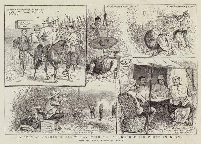 Um Dia do Correspondente Especial com a Força de Campo de Tonghoo na Birmânia de William Ralston