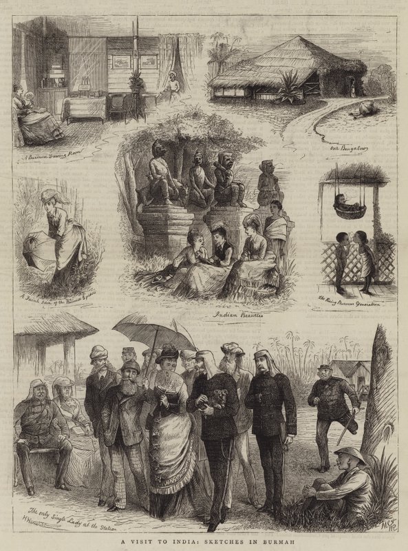 Uma visita à Índia, Sketches in Burmah de William Ralston