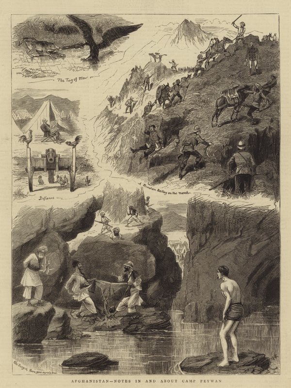 Afeganistão, Notas e sobre Camp Peywan de William Ralston