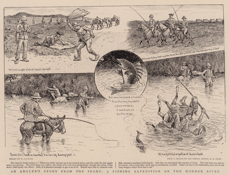 Uma história do pescador da frente, uma expedição de pesca no rio Modder de William Ralston