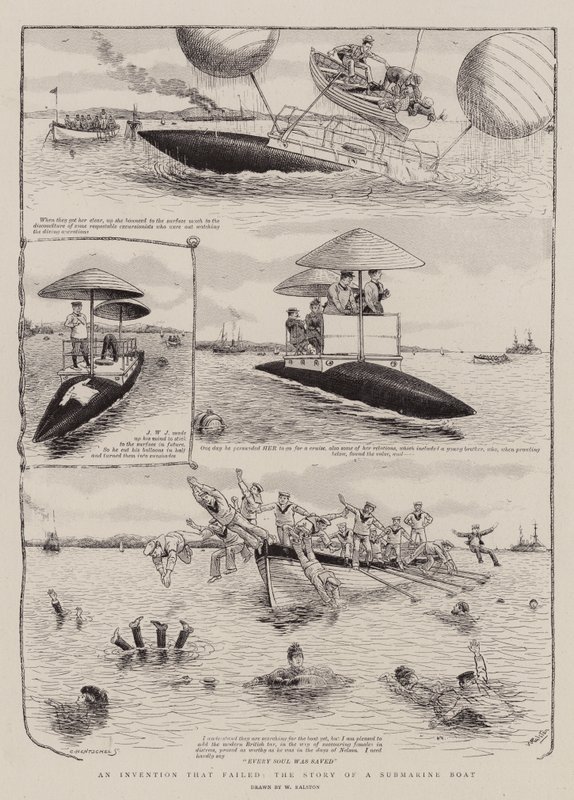 Uma invenção que falhou, a história de um barco submarino de William Ralston