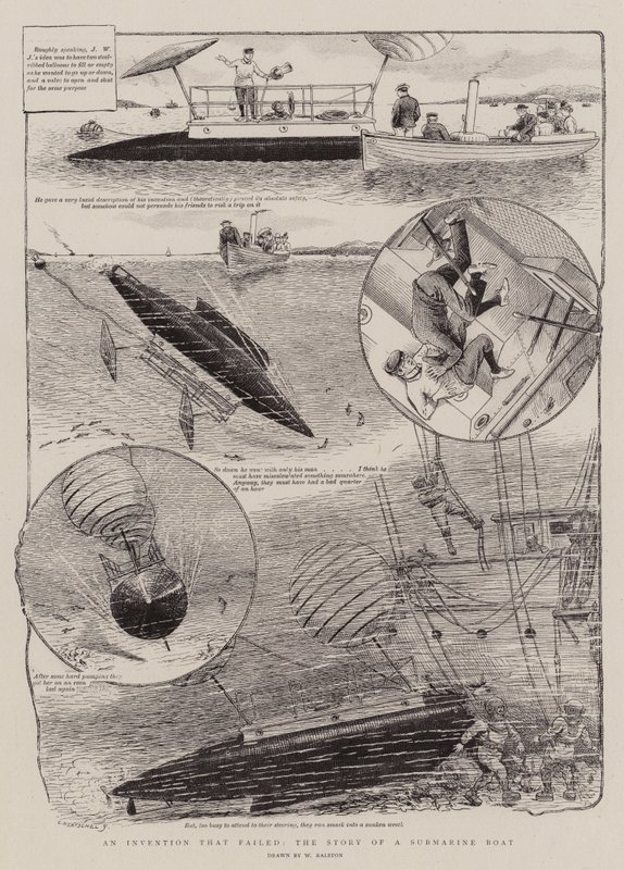 Uma invenção que falhou, a história de um barco submarino de William Ralston