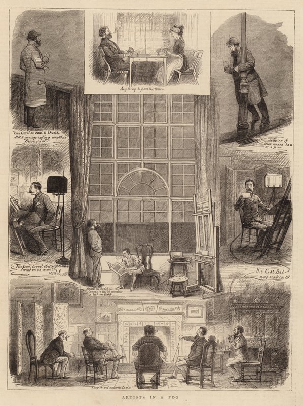 Artistas em um nevoeiro de William Ralston